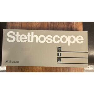 Vintage Marshall Brand Sprague 5 In 1 Stethoscope W 22in Tubing Dual Head